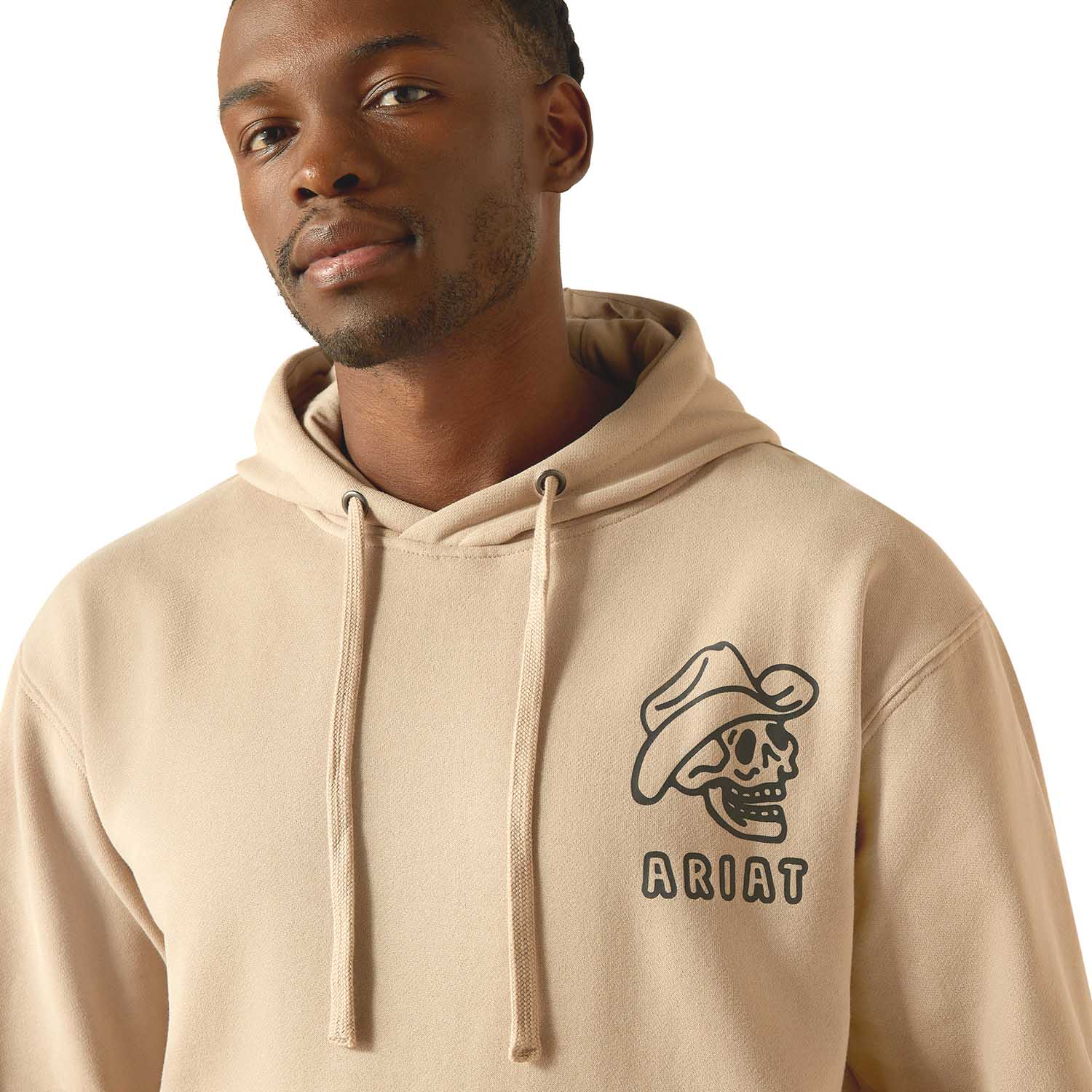 Ariat Mens Drinking Buddies Graphic Hoodie – Relaxed Fit Brushed Fleece Pullover