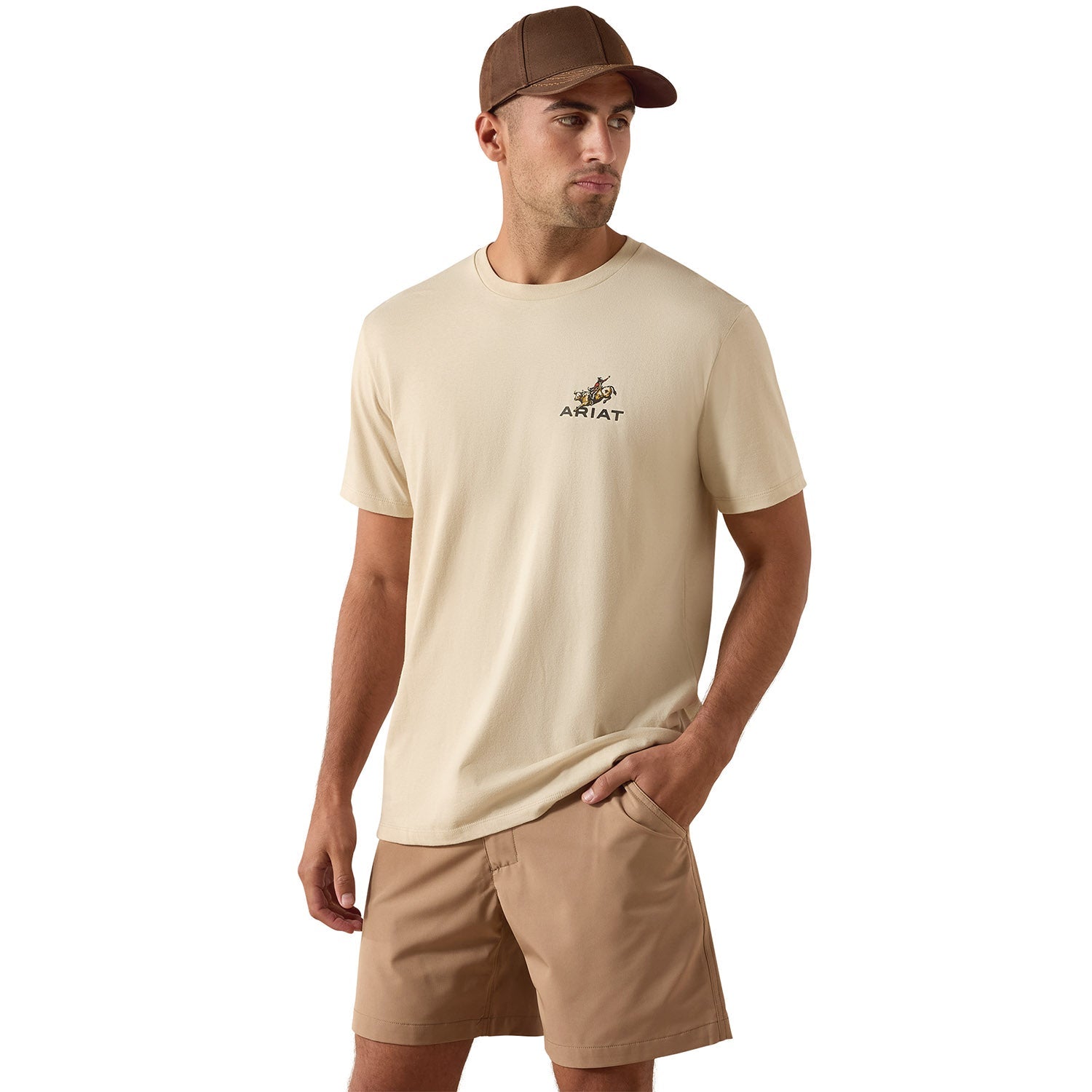 Ariat Mens Short Sleeve Shirt, Ride Em Cowboy Western Graphic Tee