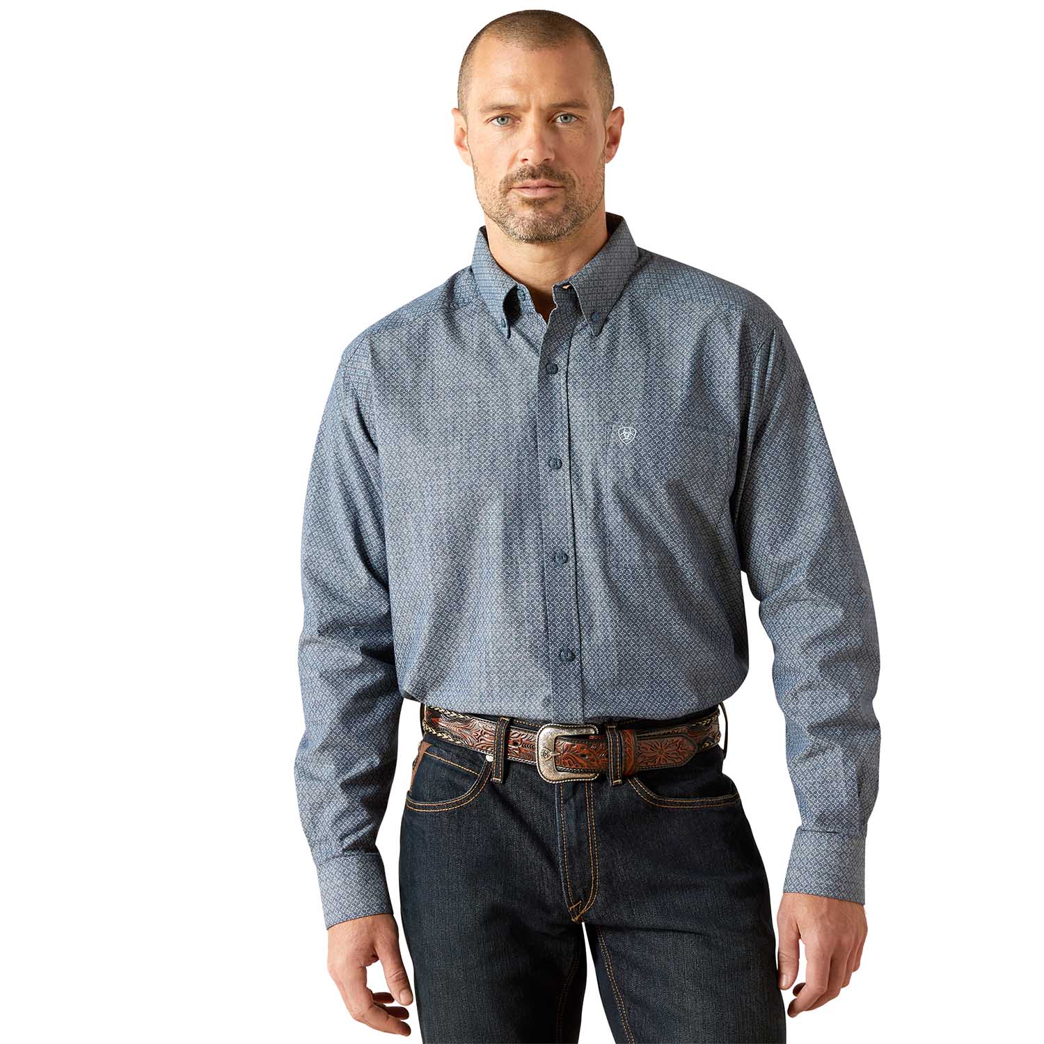 Ariat Mens Trent Classic Fit Long Sleeve Shirt – Rugged Button-Front Casual Shirt