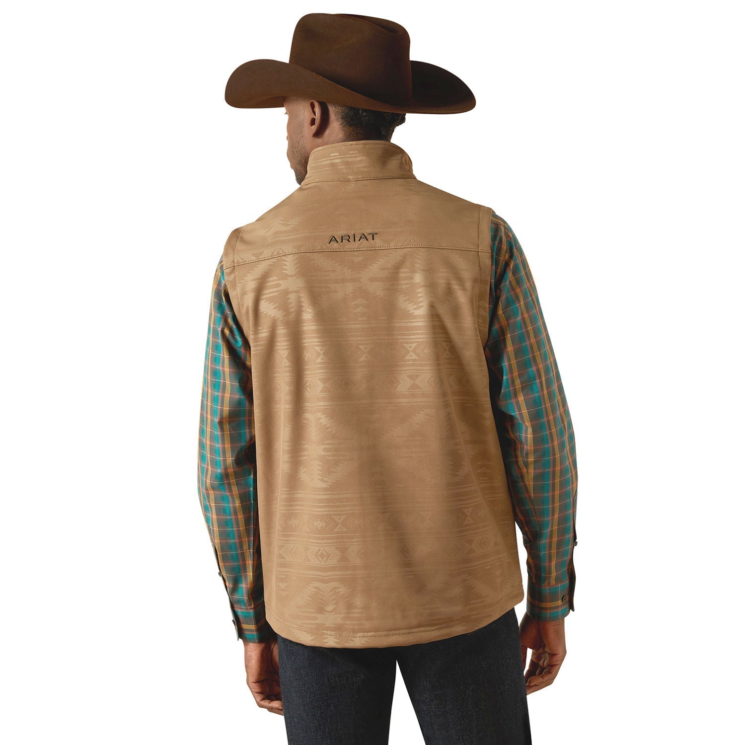 Ariat Mens "Vernon" Softshell Vest – Wind-Resistant Stretch Outdoor Vest
