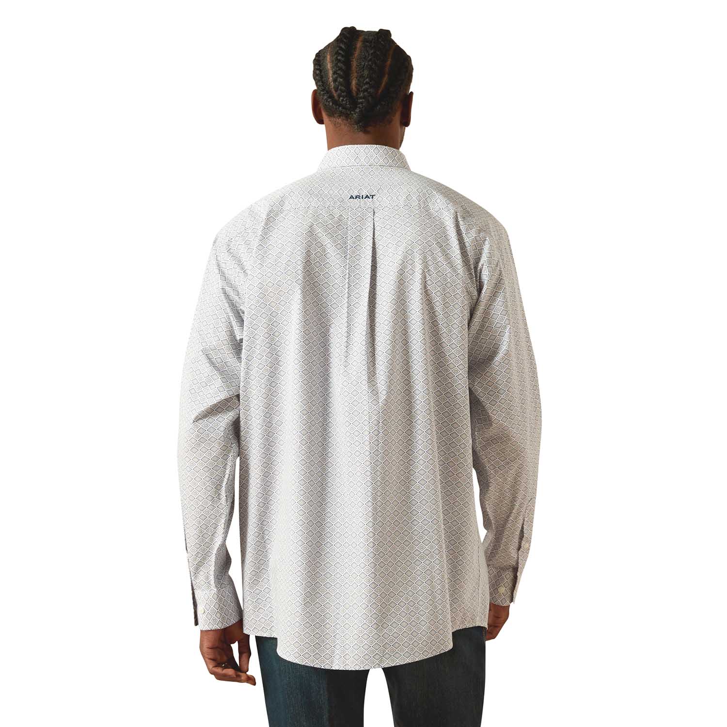 Ariat Mens Wrinkle Free "Declan" Classic Fit Long Sleeve Shirt – Iron-Free Button-Front Shirt
