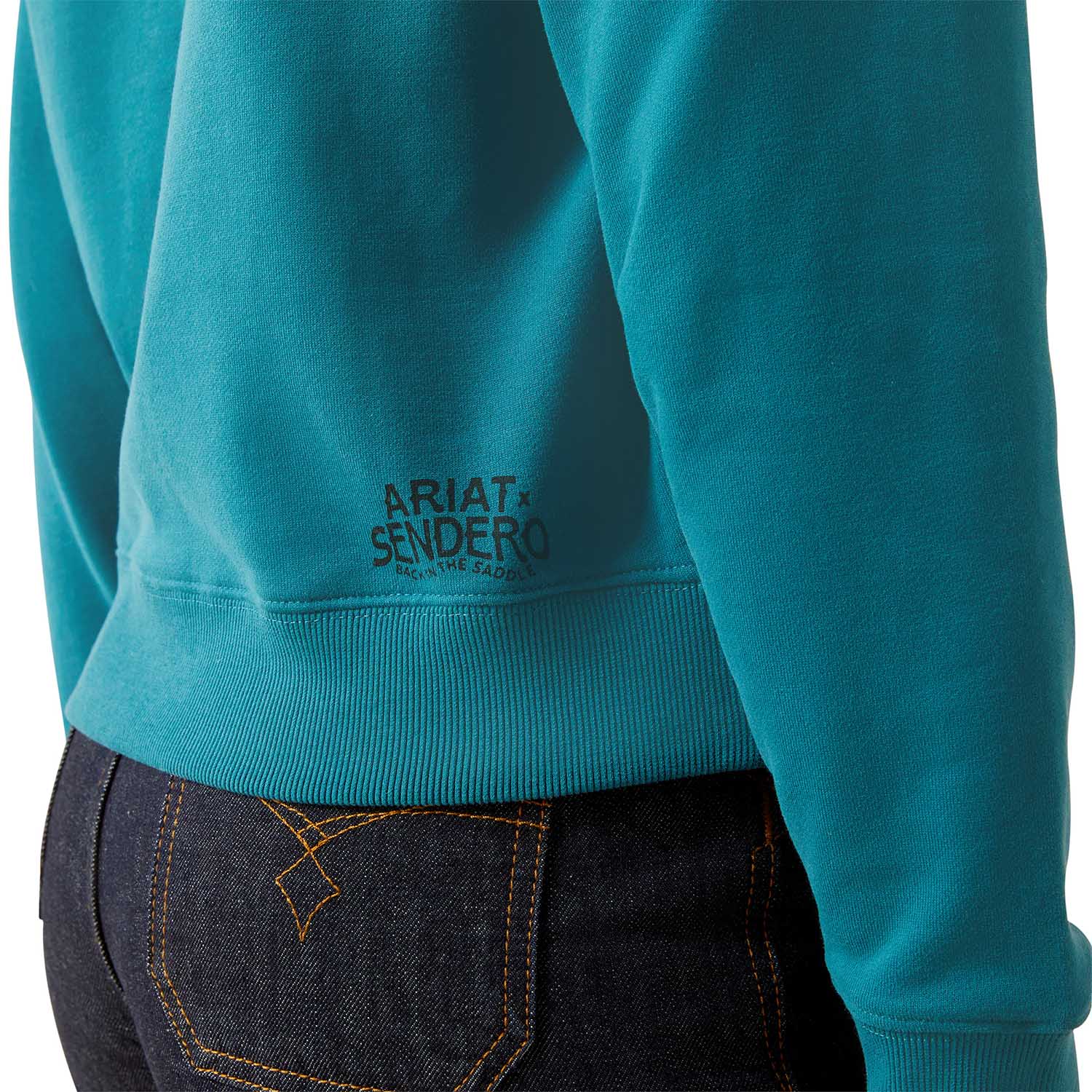 Ariat Women's Essential Sendero "West is Best" Graphic Sweatshirt – Cozy Western Fleece Crewneck