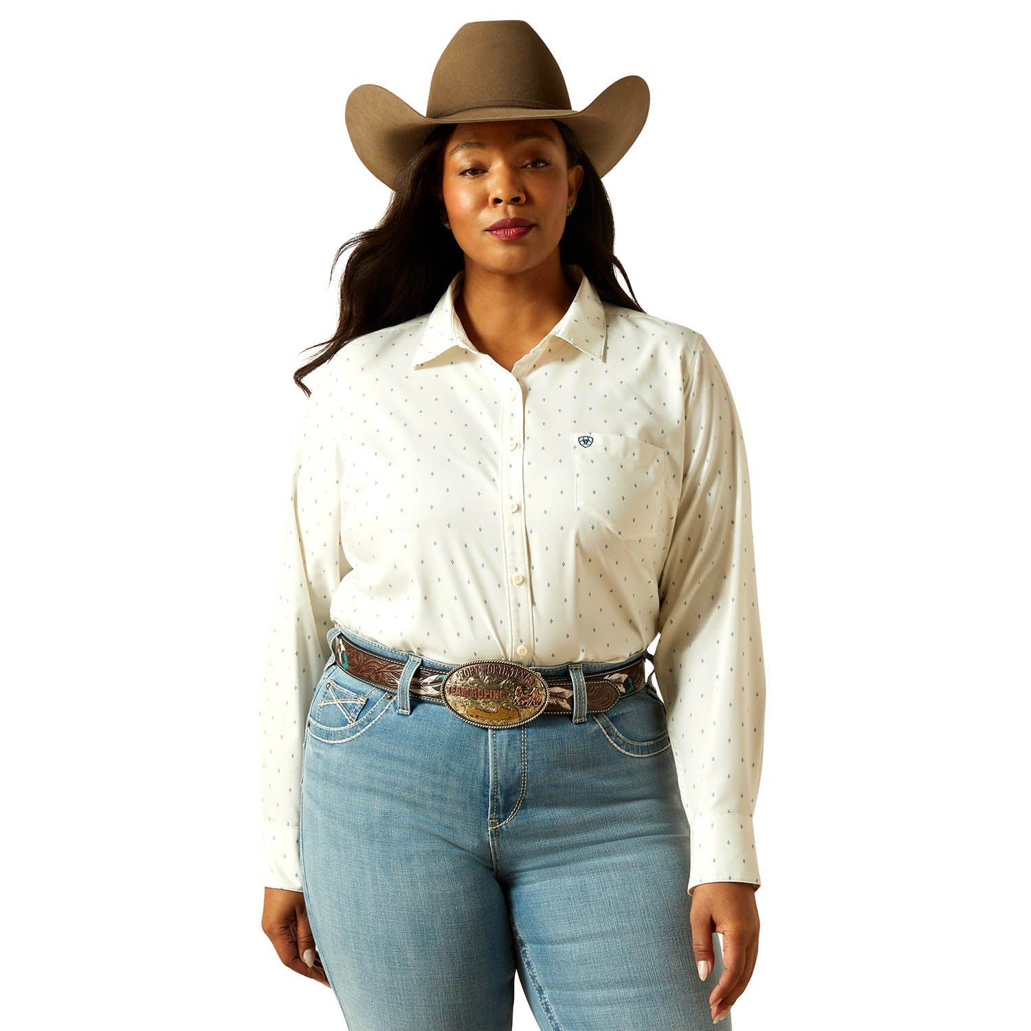 Ariat Women's Kirby Pro Shirt – Long Sleeve, Athletic Fit, UV Protection, Riding & Outdoor Wear