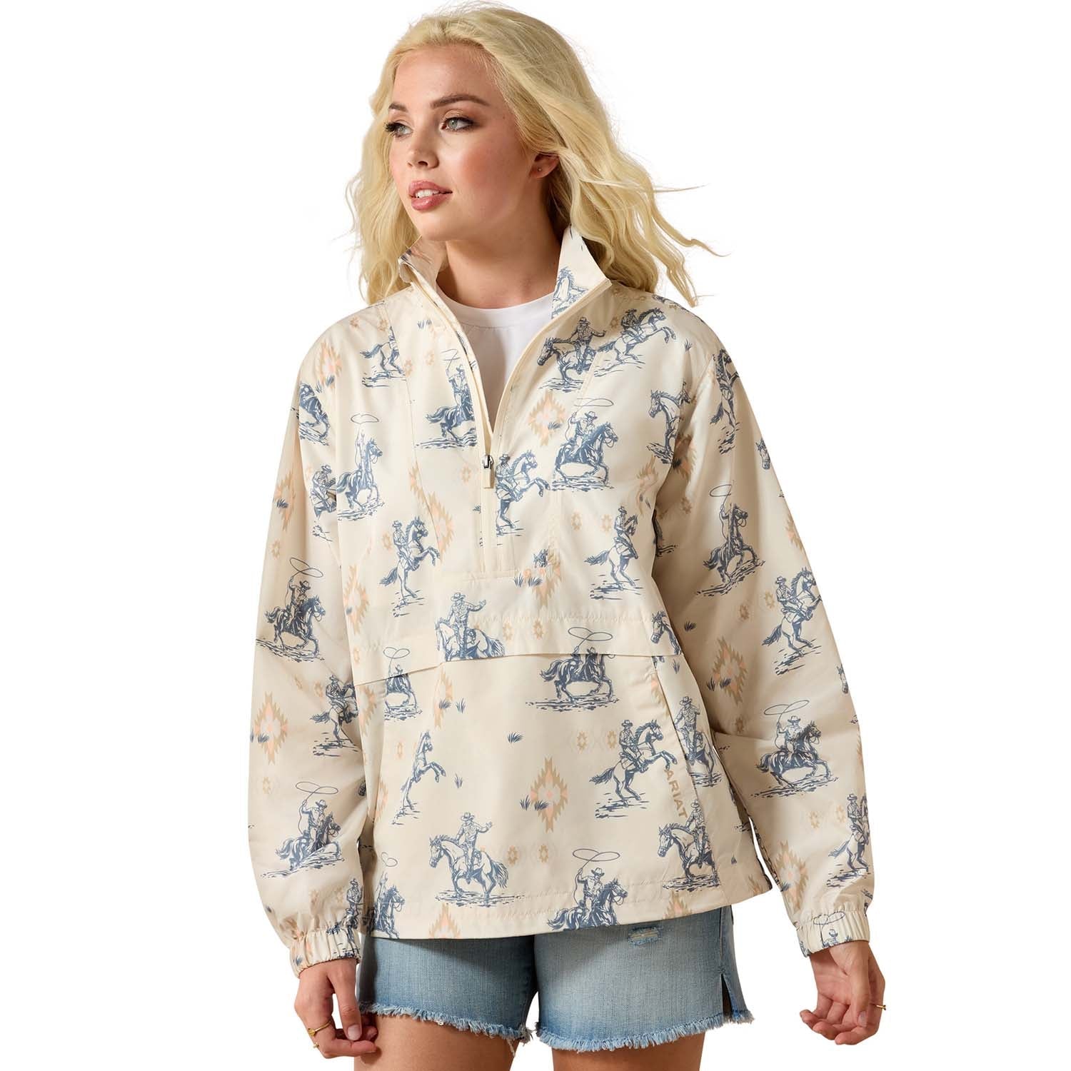 Ariat Women's Whisper Pullover Jacket – Lightweight Water-Repellent Windbreaker