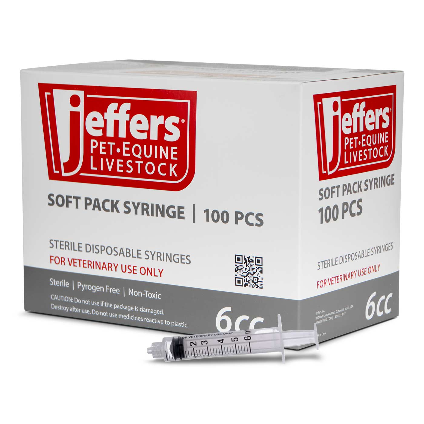 Jeffers Luer Lock Syringes, Boxes