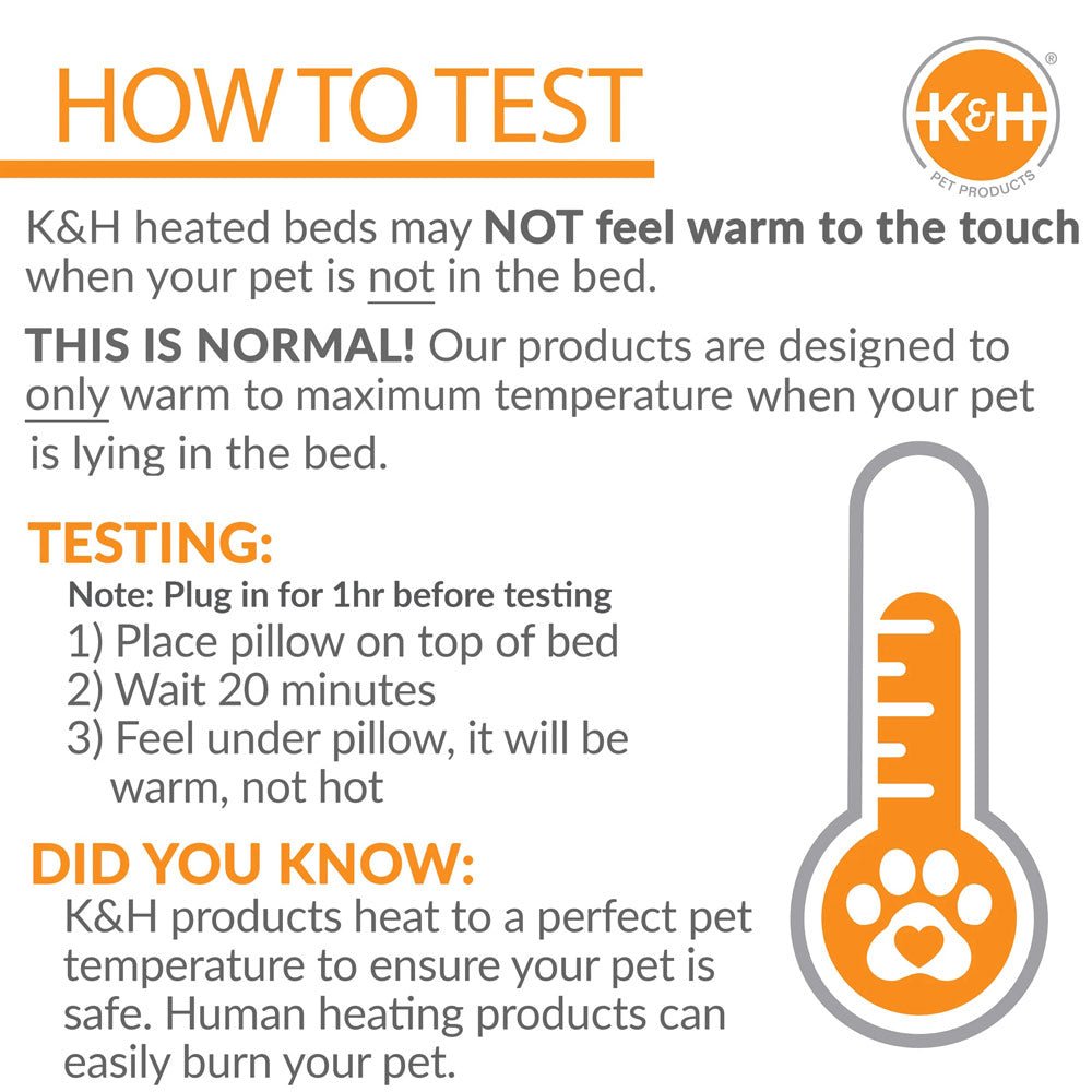 K&H Thermo-Kitty Fashion Splash Heated Cat Bed – Orthopedic, Energy-Efficient, Plush Indoor Cat Bed, Machine Washable
