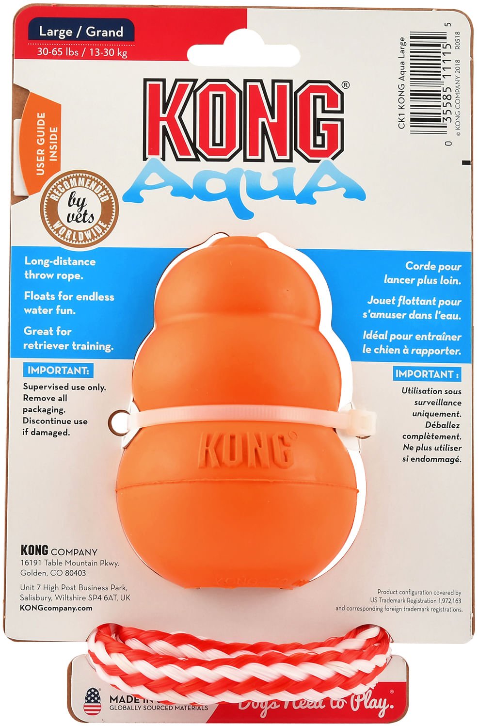KONG Aqua Floating Water Dog Toy