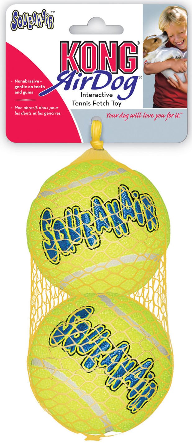 KONG SqueakAir® Ball – Durable Squeaker Tennis Ball Dog Toy for Fetch & Play