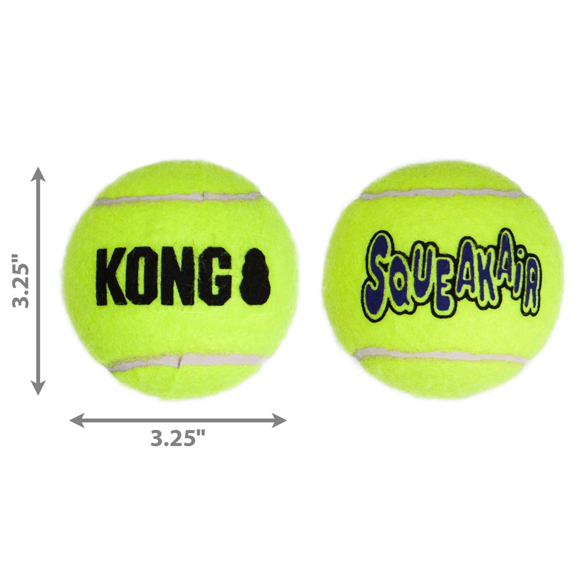 KONG SqueakAir® Ball – Durable Squeaker Tennis Ball Dog Toy for Fetch & Play