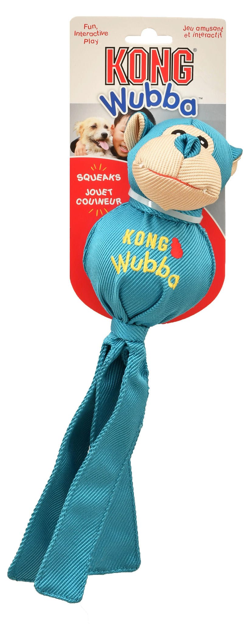 KONG Wubba Ballistic Friends Durable Squeaker Dog Toys