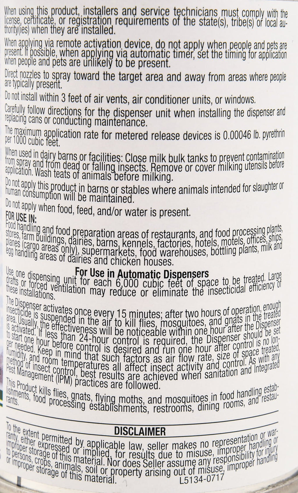 Prozap LD-44T Metered Fly Spray, 6.5 oz