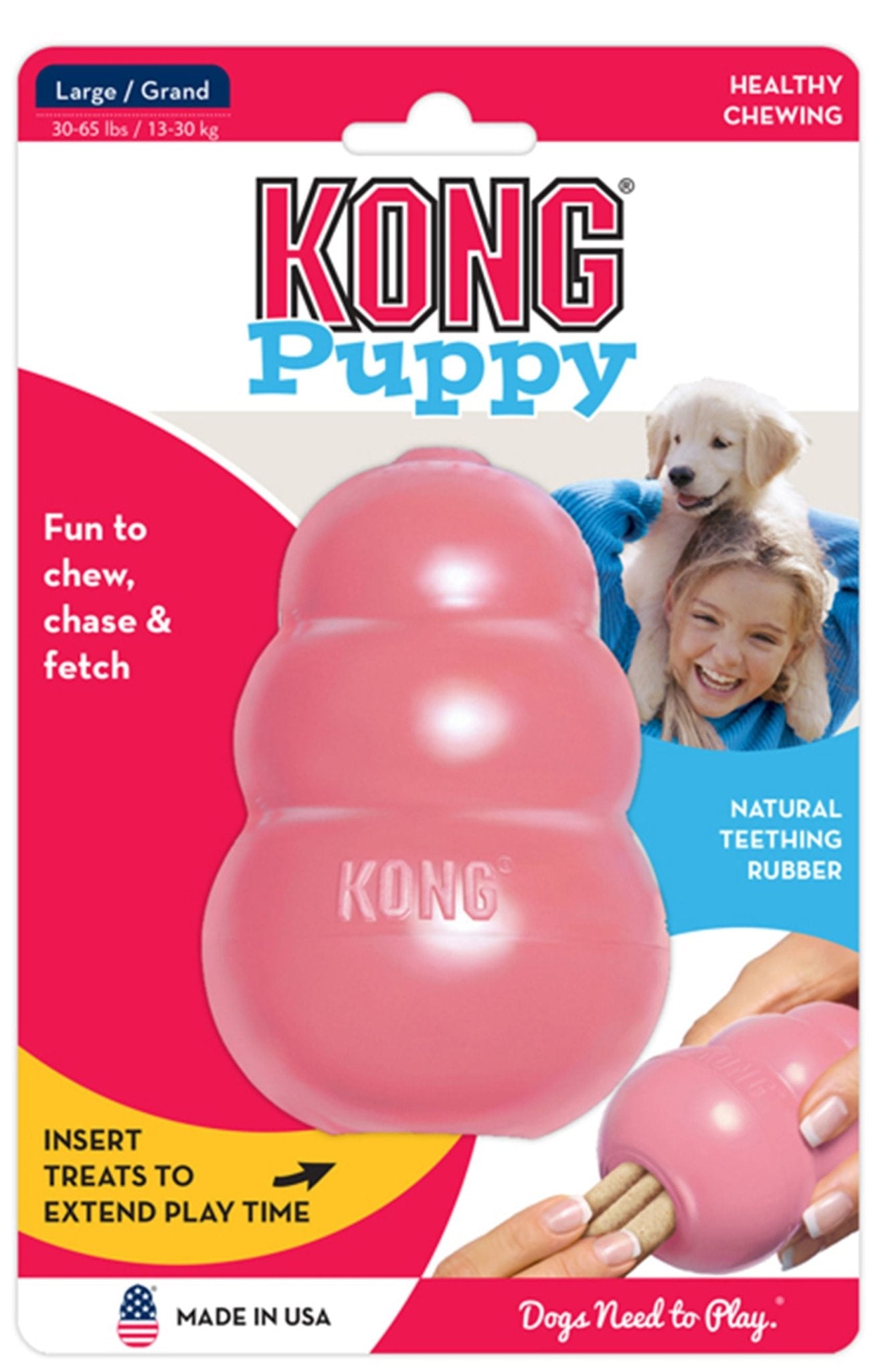 Puppy KONG Treat-Stuffing Chew Dog Toy